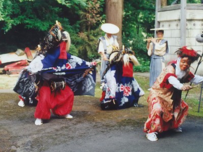 一野渡獅子（熊）踊の写真