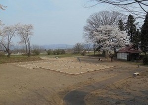 整備後の本丸（2014年、北東から）