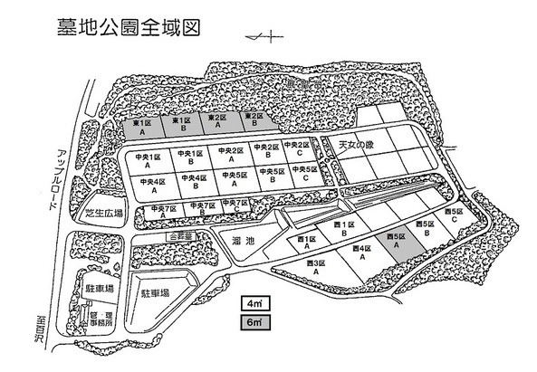 墓地公園全域図