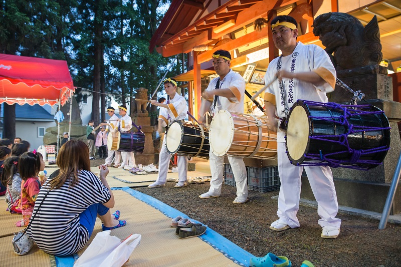 登山囃子のお披露目